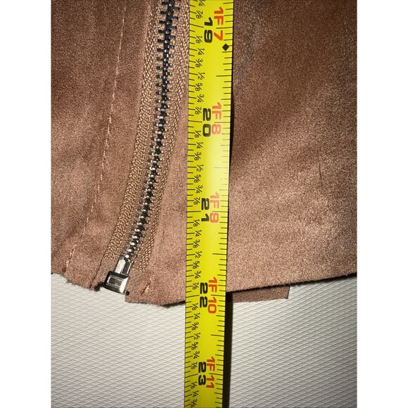 NWT BLANKNYC Honeycomb Faux Suede Drape Front Moto Jacket – Size M - Picture 7 of 7